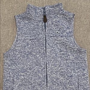 Crown & Ivy (Belk) fleece vest, NWT, heathered blue, size 3T